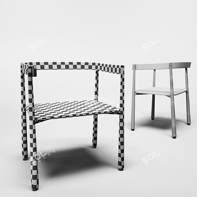 ErgoLux Chair: Ultimate Comfort for Your Workspace 3D model image 2