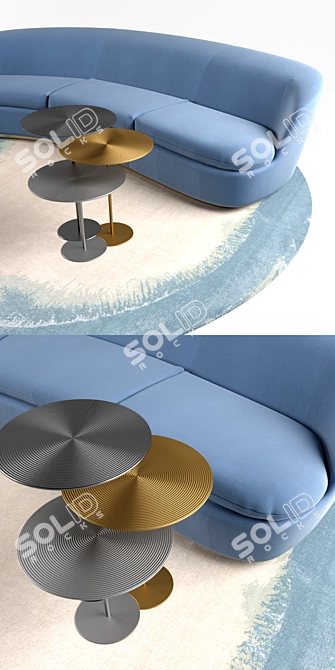 Modern Elegance: Capellini Orla Sofa 3D model image 2