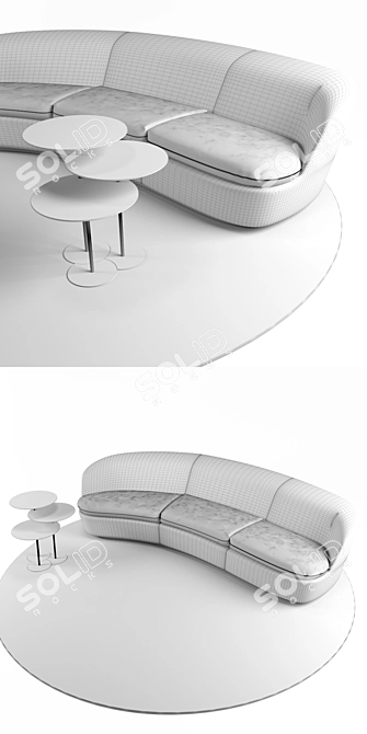 Modern Elegance: Capellini Orla Sofa 3D model image 3