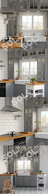 IKEA METHOD Kitchen Set 3D model image 2