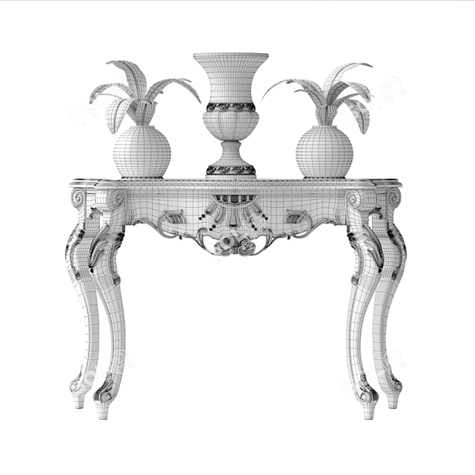 Modenese Gastone Console: Classic Elegance 3D model image 3