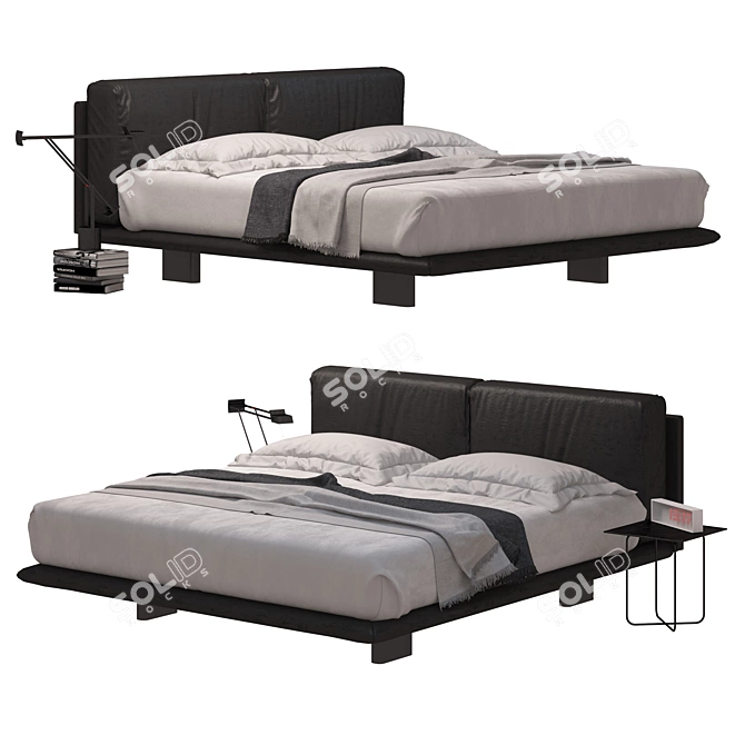 Luxurious Romeo Bedroom Set 3D model image 1