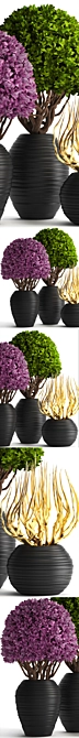 Botanical Greens Collection: Exquisite Potted Plants 3D model image 2