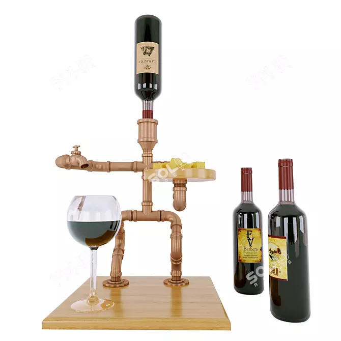 QuickPour Alcohol Dispenser 3D model image 1