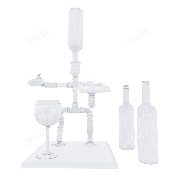 QuickPour Alcohol Dispenser 3D model image 3