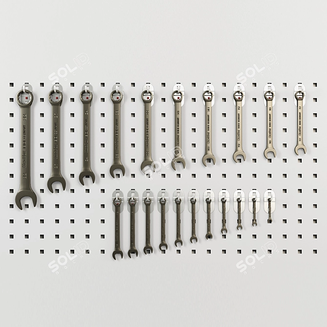 Hann+Kolb Spanner Set | RasterPlan Compatible 3D model image 1