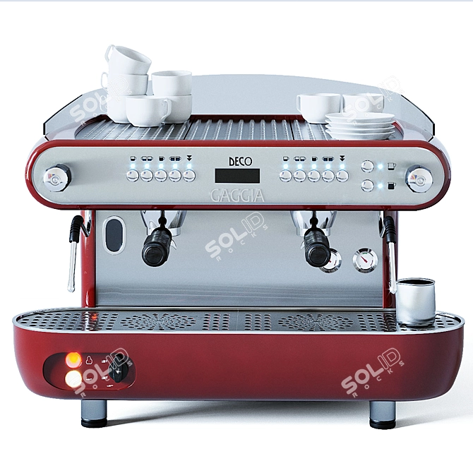 Gaggia Deco D Red - The Perfect Espresso Machine! 3D model image 1