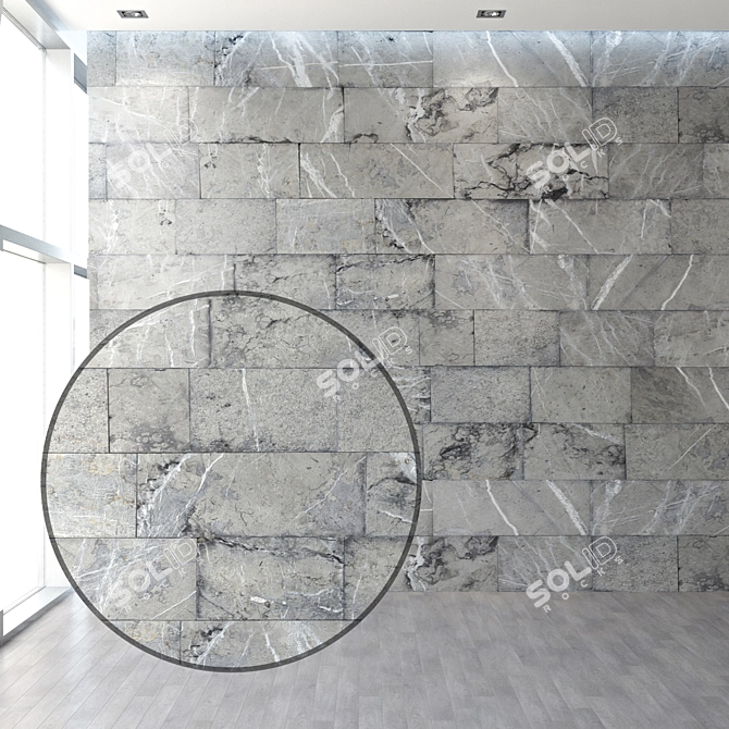 Veined Marble Masterpiece 3D model image 1