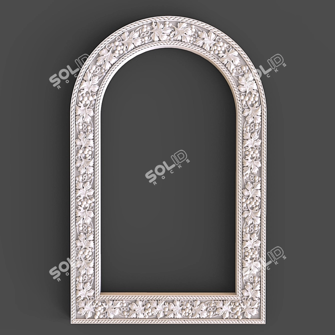 Carved CNC Frame 3D model image 1