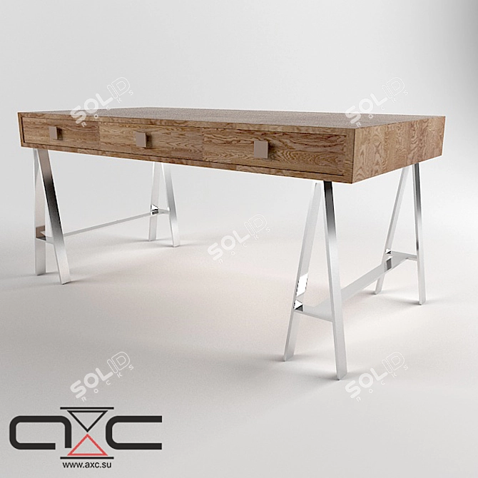 Alberta Writing Desk 3D model image 1