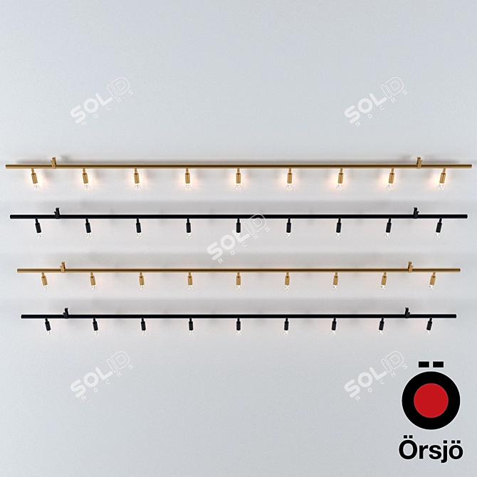 Star 9 Pendant: Timeless Brass Elegance 3D model image 2