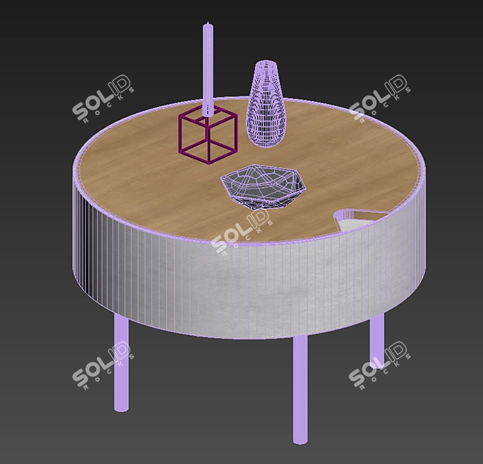 Decorative Coffee Table 3D model image 2