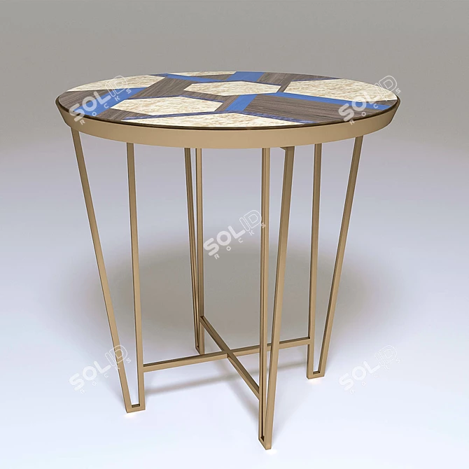  Hexagon Coffee Table: Sleek and Chic Design 3D model image 1