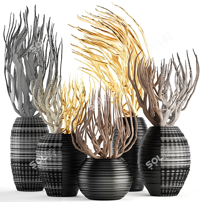 Branches & Vases: A Decorative Collection 3D model image 3