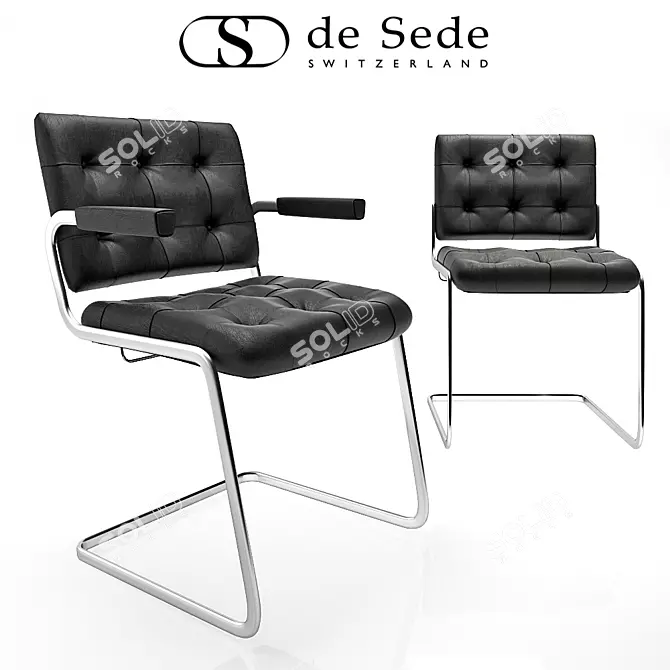 Sleek RH-305 De Sede Chair 3D model image 2