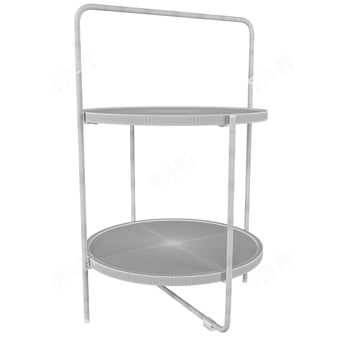 Stylish Tray Table for Timeless Elegance 3D model image 2