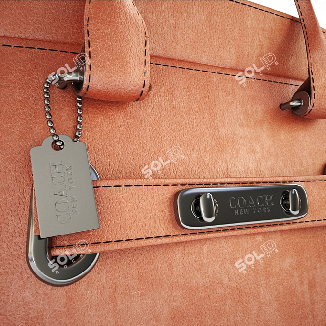 Effortless Elegance: COACH Swagger 21 Tote 3D model image 2