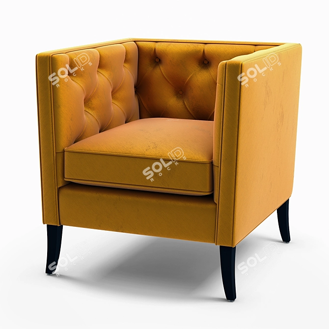 Homeline Emerson Capitone Armchair: 3D Model 3D model image 1