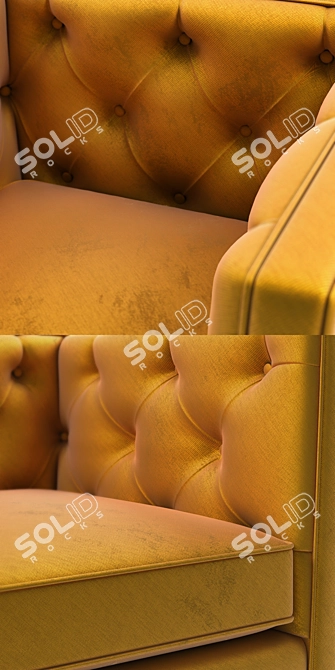 Homeline Emerson Capitone Armchair: 3D Model 3D model image 3