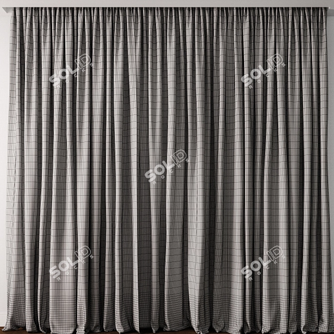 Exquisite Curtain Model with Multiple Formats 3D model image 3