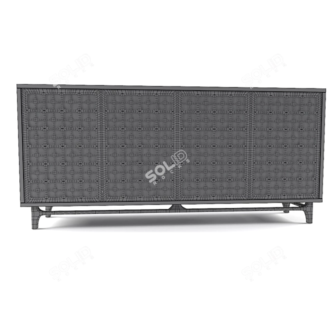 Ethereal Elegance: Astral Four-Door Buffet 3D model image 3