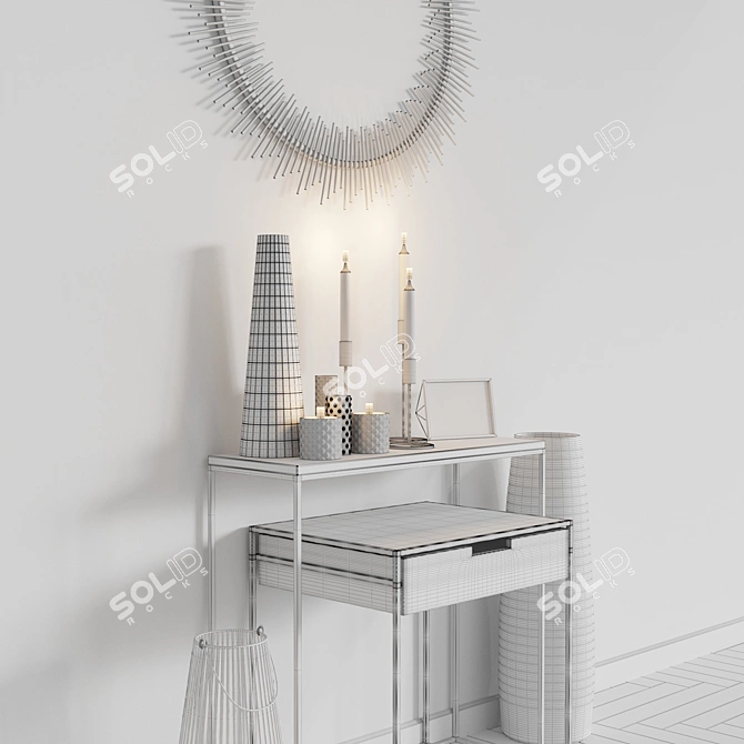 CB2 Mesh Smoothing Decor Set 3D model image 3