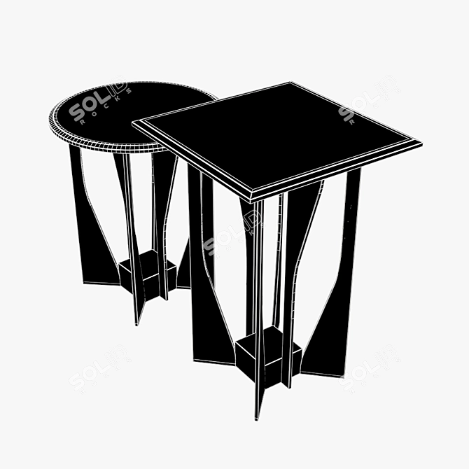 Compact Longhi Zeus Table 3D model image 2