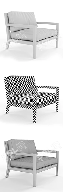Designer Quadria Chair 3D model image 3