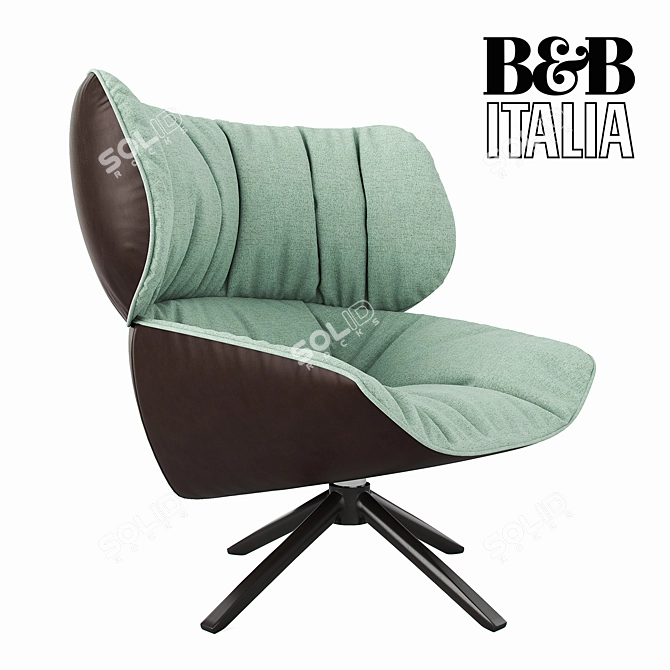 Modern Italian Design: B&B Italia Tabano Chair 3D model image 1