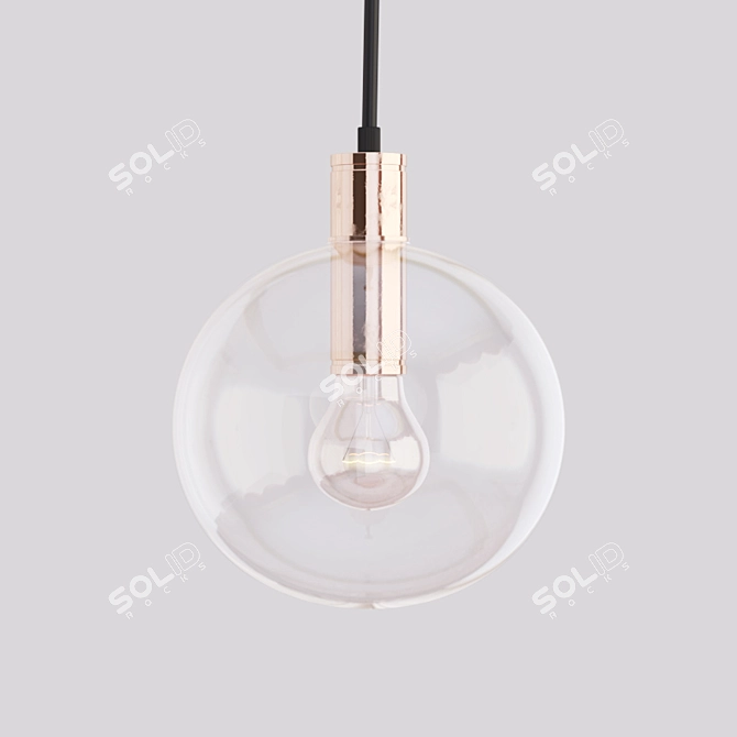 Modern Sphere Pendant Light 3D model image 1