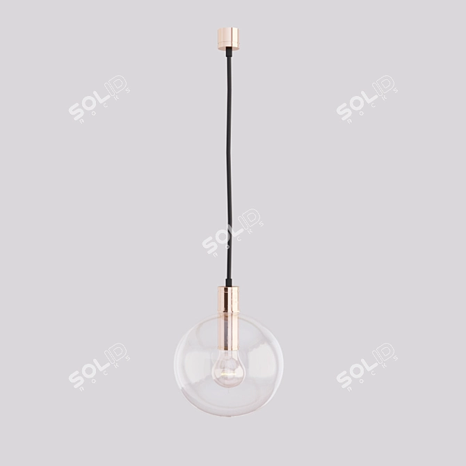 Modern Sphere Pendant Light 3D model image 2