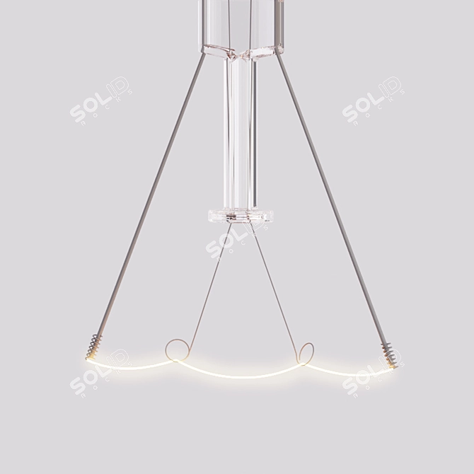 Modern Sphere Pendant Light 3D model image 3