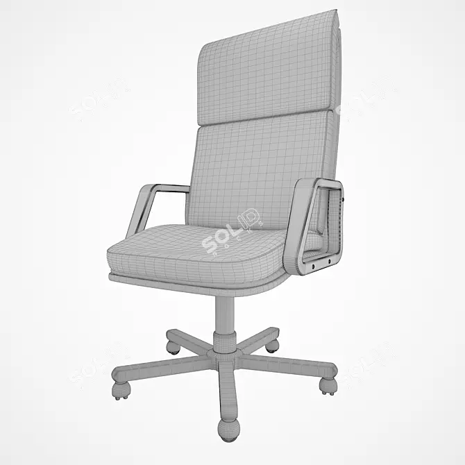 Texas Extra Office Chair 3D model image 2