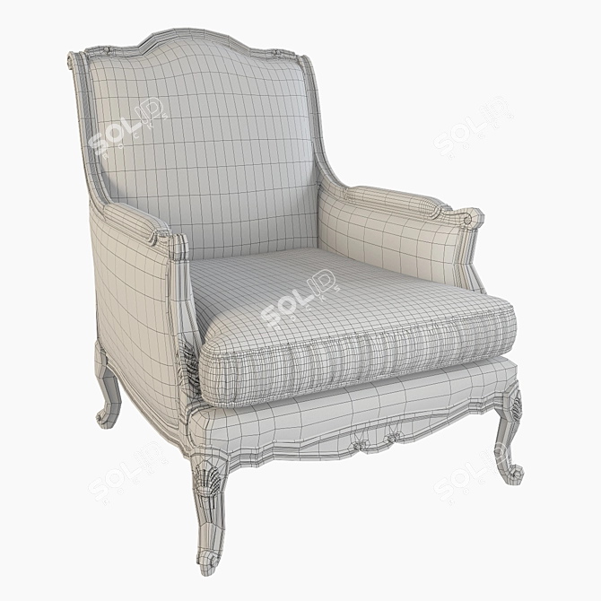 Epoquesalotti Moses Chair 3D model image 3