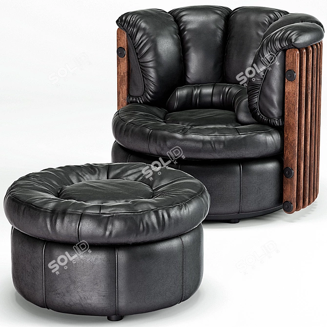 Tropical Oasis Armchair Set 3D model image 1