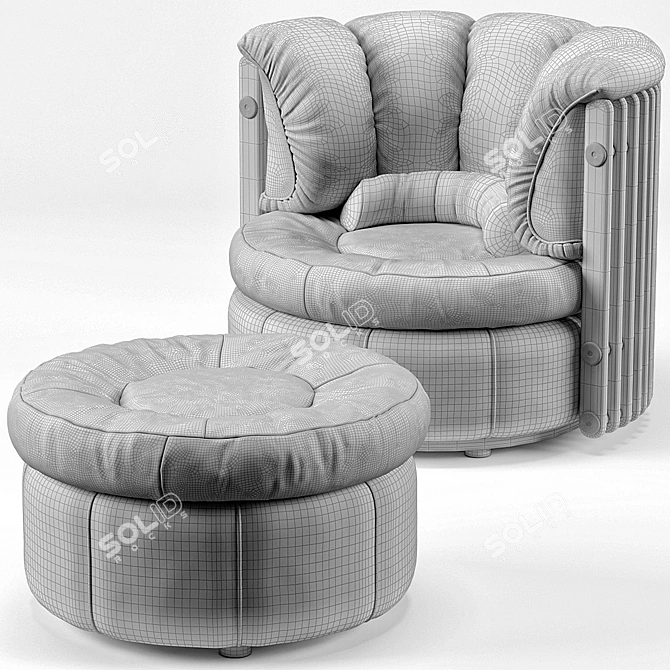 Tropical Oasis Armchair Set 3D model image 3