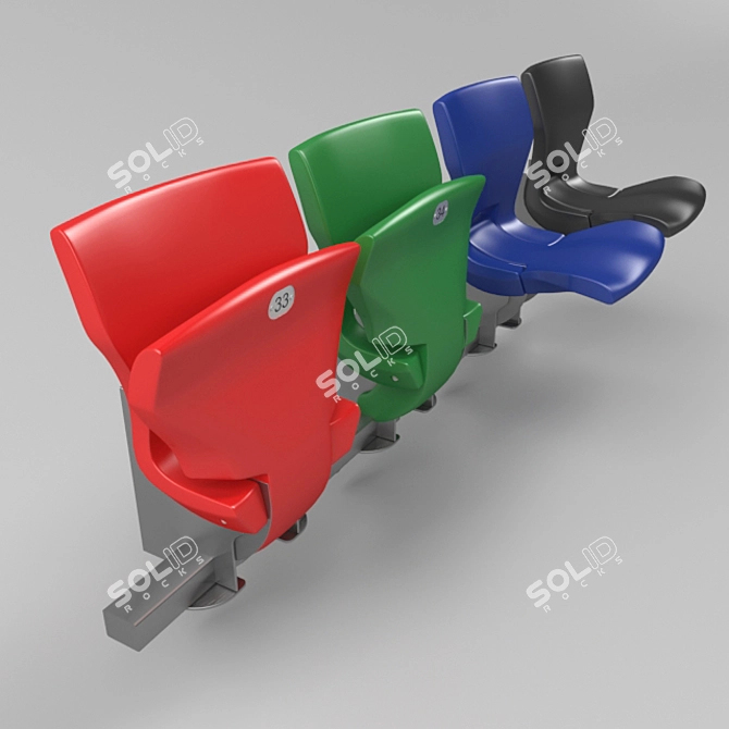 Stechert TipUp Smart: Ultimate Sports Seats 3D model image 1