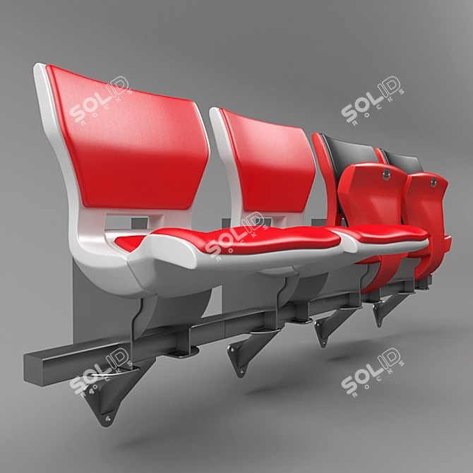 Stechert TipUp: Ultimate Sports Seat 3D model image 2