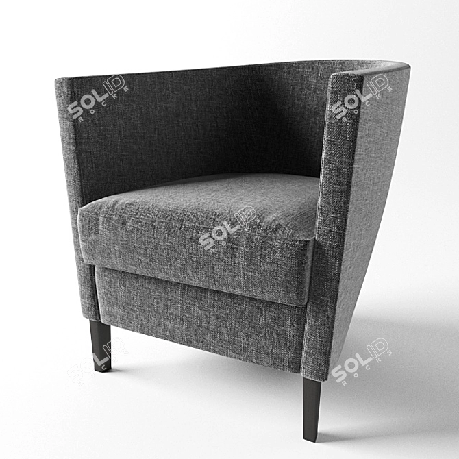 Comfort Lounge Armchair 3D model image 1