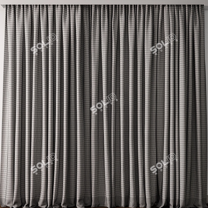 Title: Exquisite Curtain Model 3D model image 3