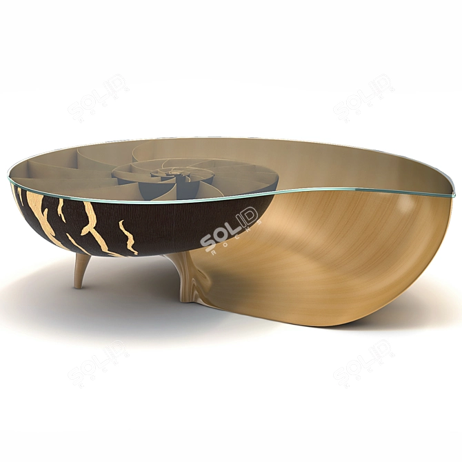 Marc Fish Nautilus II Low Coffee Table 3D model image 1