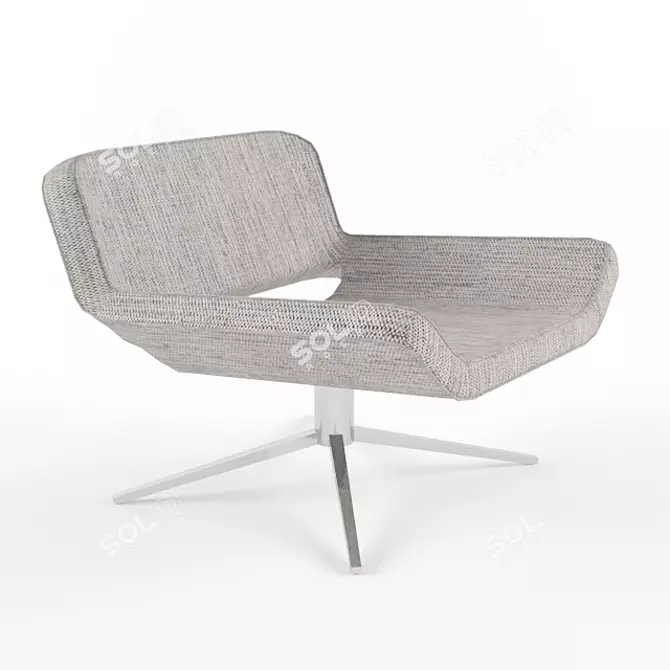 Metropolitan: Sleek and Stylish Armchair 3D model image 2