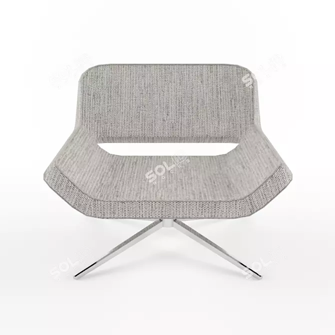 Metropolitan: Sleek and Stylish Armchair 3D model image 3