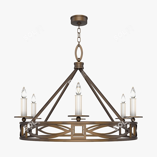 Cienfuegos 887640: Elegant Fine Art Lamp 3D model image 1