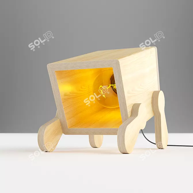 Polywood DIY Table Lamp 3D model image 1