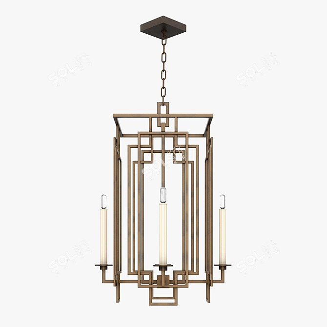 Cienfuegos 889040: Elegantly Crafted Fine Art Lamp 3D model image 1