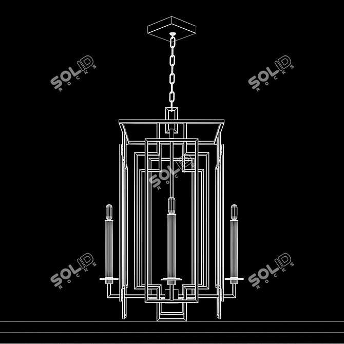 Cienfuegos 889040: Elegantly Crafted Fine Art Lamp 3D model image 3