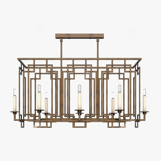 Elegant Cienfuegos Fine Art Lamp 3D model image 1