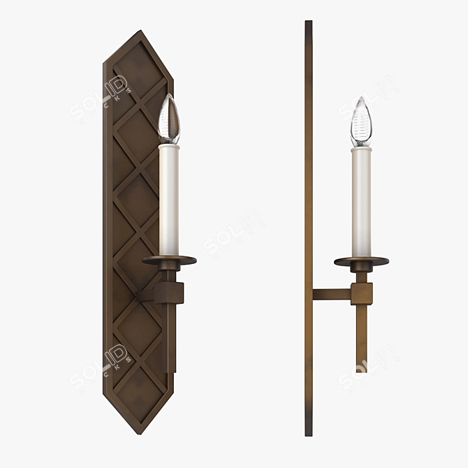 Elegant Cienfuegos Fine Art Lamps 3D model image 1