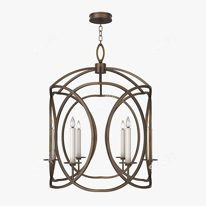 Elegant Cienfuegos Fine Art Lamp 3D model image 1